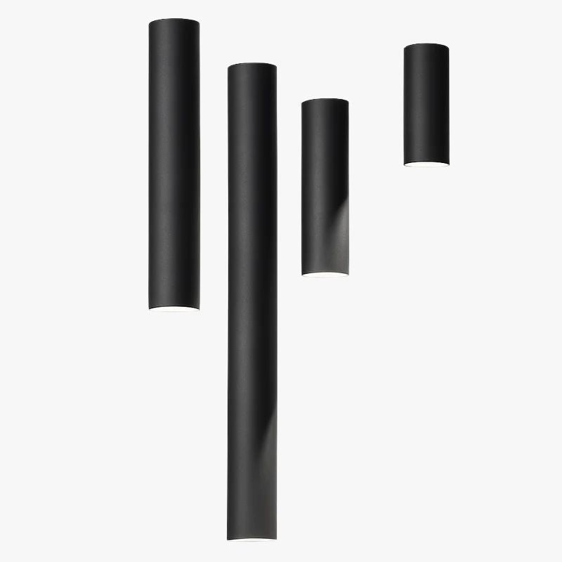 LED Strahler | Röhrenförmig, 24° Abstrahlwinkel, Aluminium schwarz