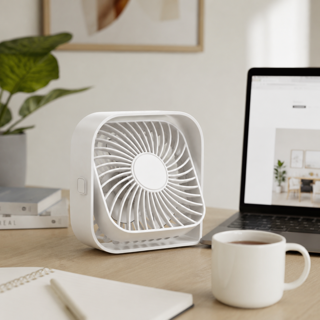 Tischventilator | 18 cm, 360° drehbar, USB-Anschluss 5