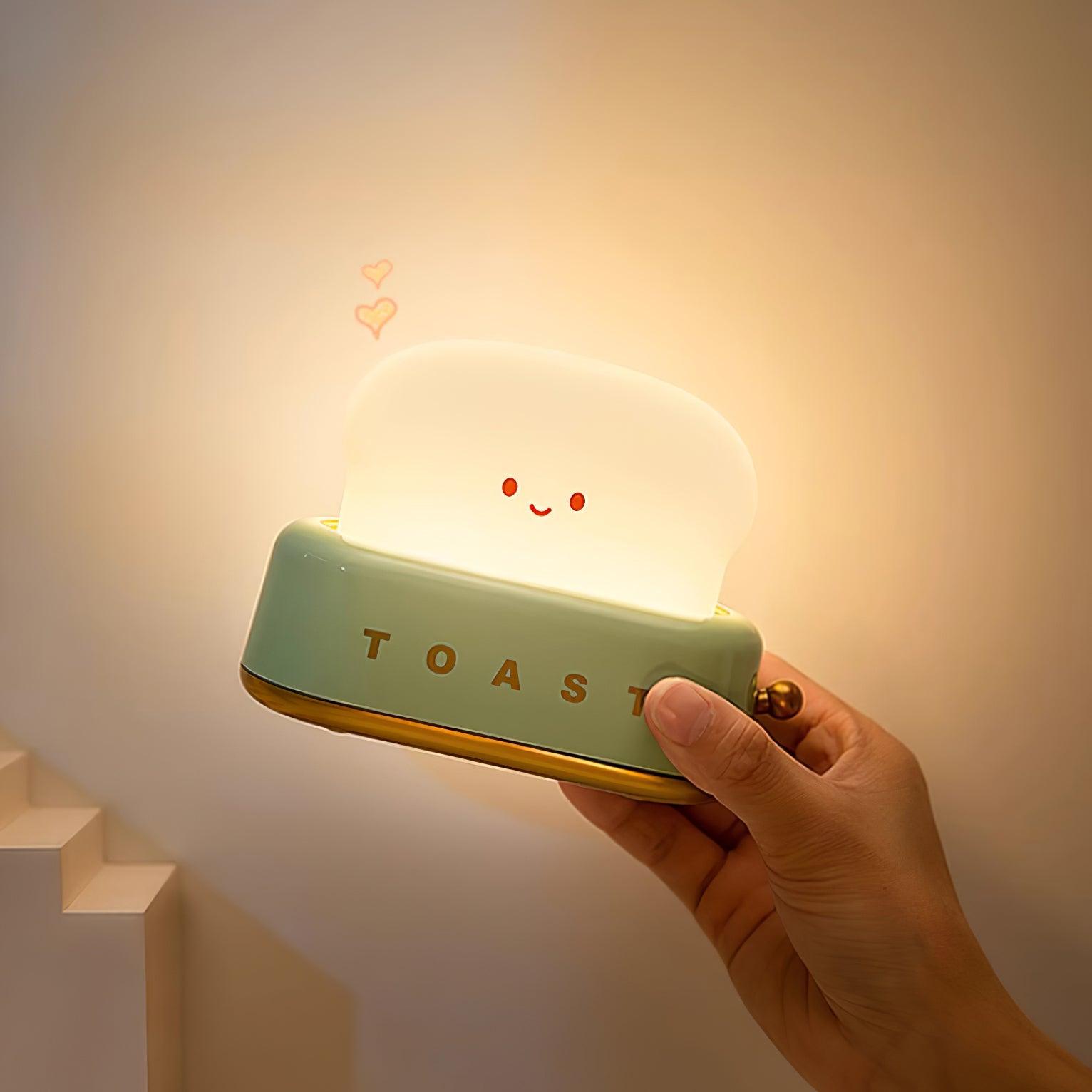 GlowToast Modern LED Tischlampe – Akku Weiß Terrasse