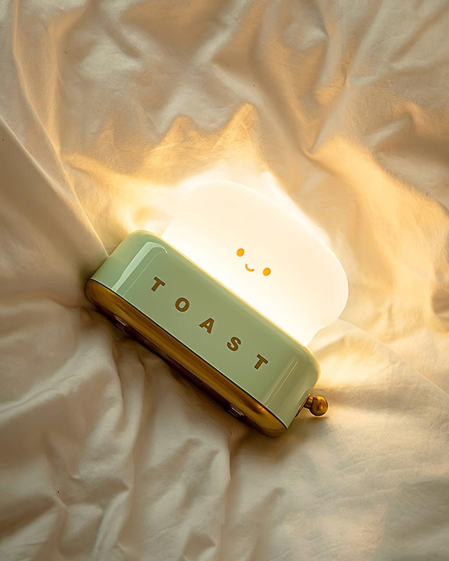 ToastGlow Tischlampe – Retro, Akku, Warmlicht, für Wohnzimmer