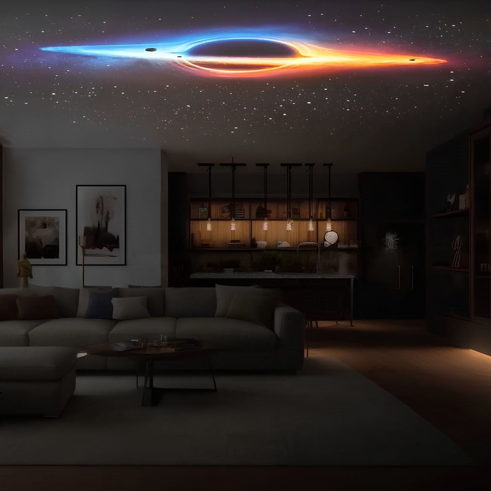 LED Projektorlampe Galaxy-Effekt Schwarz/Weiß Schlafzimmer
