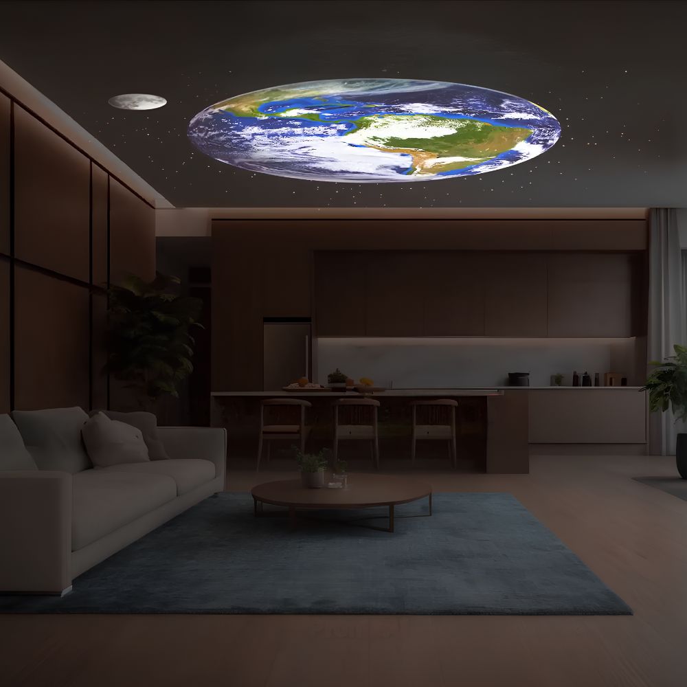 LED Projektorlampe Galaxy-Effekt Schwarz/Weiß Schlafzimmer