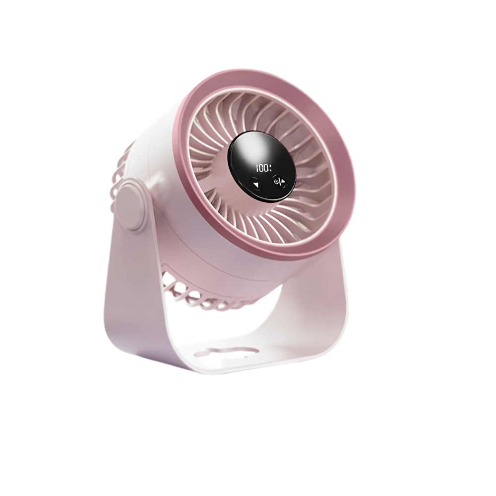 Mini Ventilator mit USB Aufladung & Licht – Tragbar, Kompakt – Für Büro & Schlafzimmer