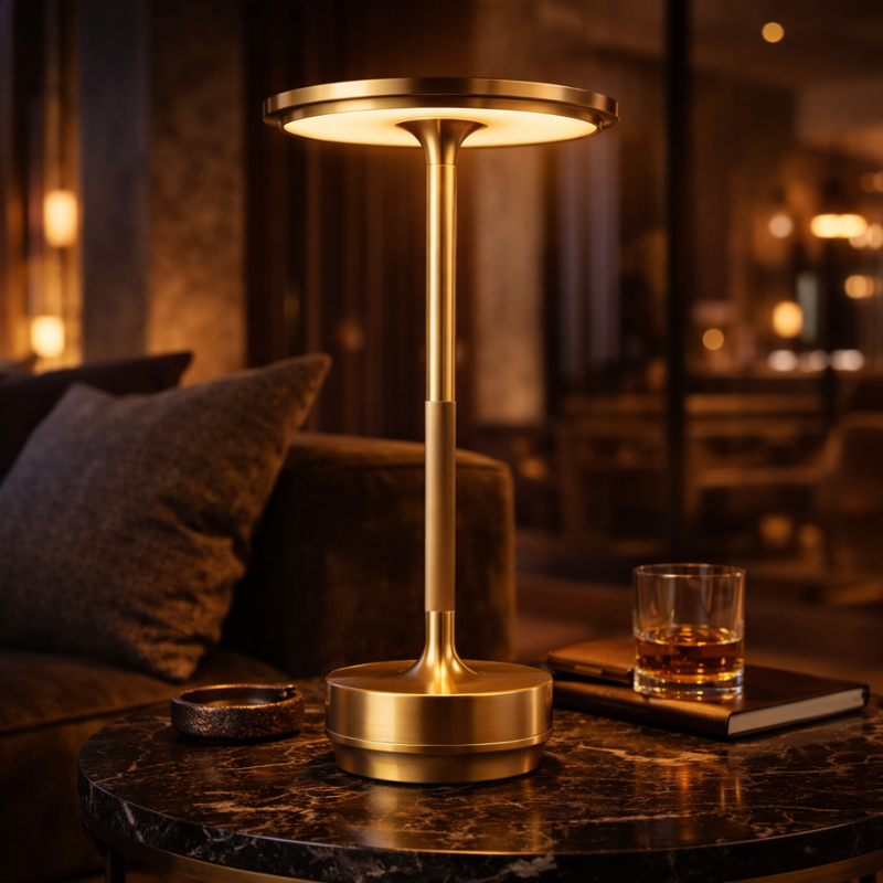 Glimmera | Kabellose Aufladbare Tischlampe mit Dimmbarer Helligkeit