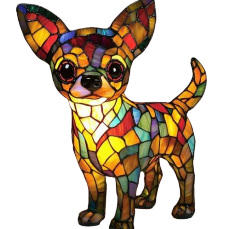 Hundelampe Kristall-Herz – Stilvolle Gartenleuchte für Außen & Innen