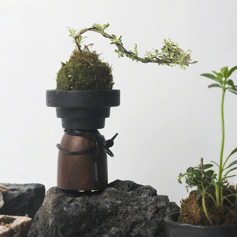 LumoLava Kerzenhalter Modernes Design Fließoptik Bronze Innen