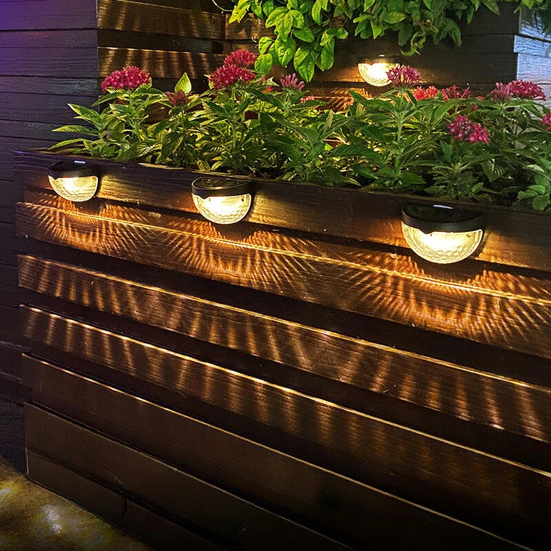 SolaLux Außenwandleuchte Modern Solar LED Schwarz für Garten