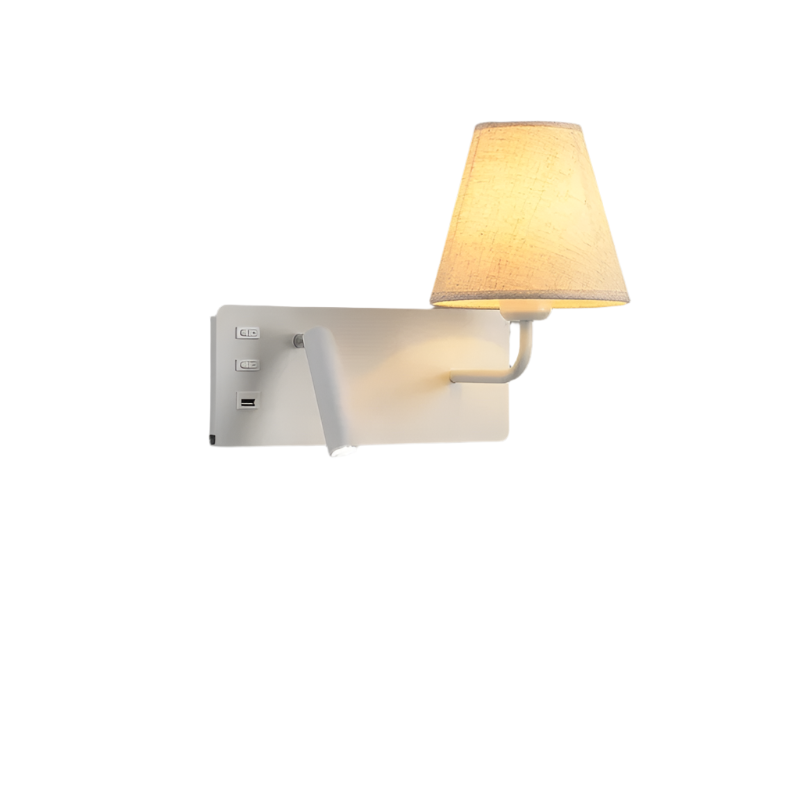 ShineNest - Moderne Wandlampe mit USB-Leselicht