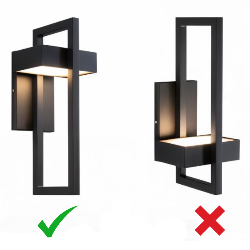 TwilightBeam – Moderne LED Außenwandleuchte aus Edelstahl für Garten & Hauswand