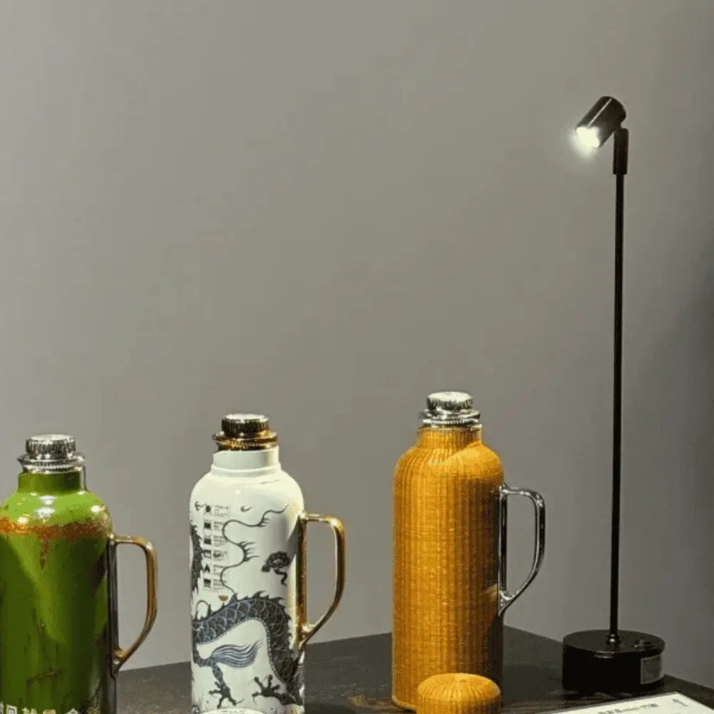 LumoLite Design-Tischlampe LED dimmbar schwarz fürs Büro