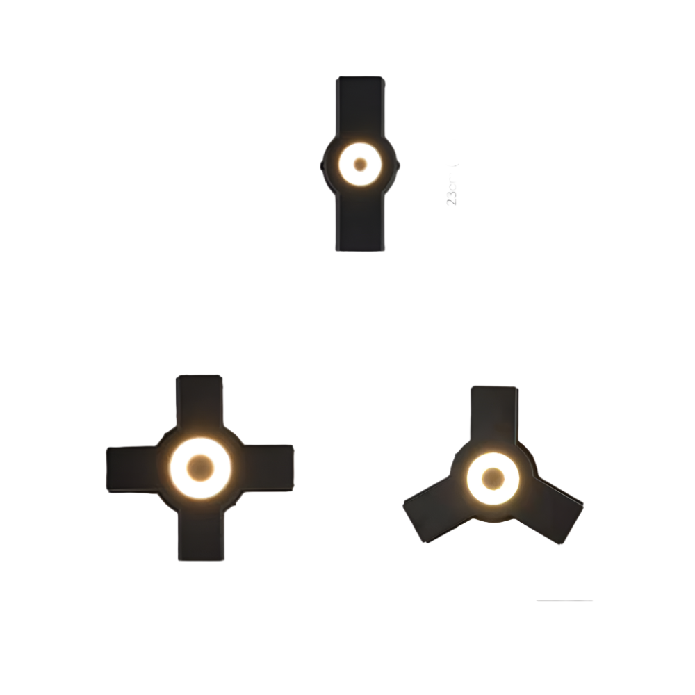 LumiKreuz Außenwandleuchte LED Warmweiß Modern für Garten