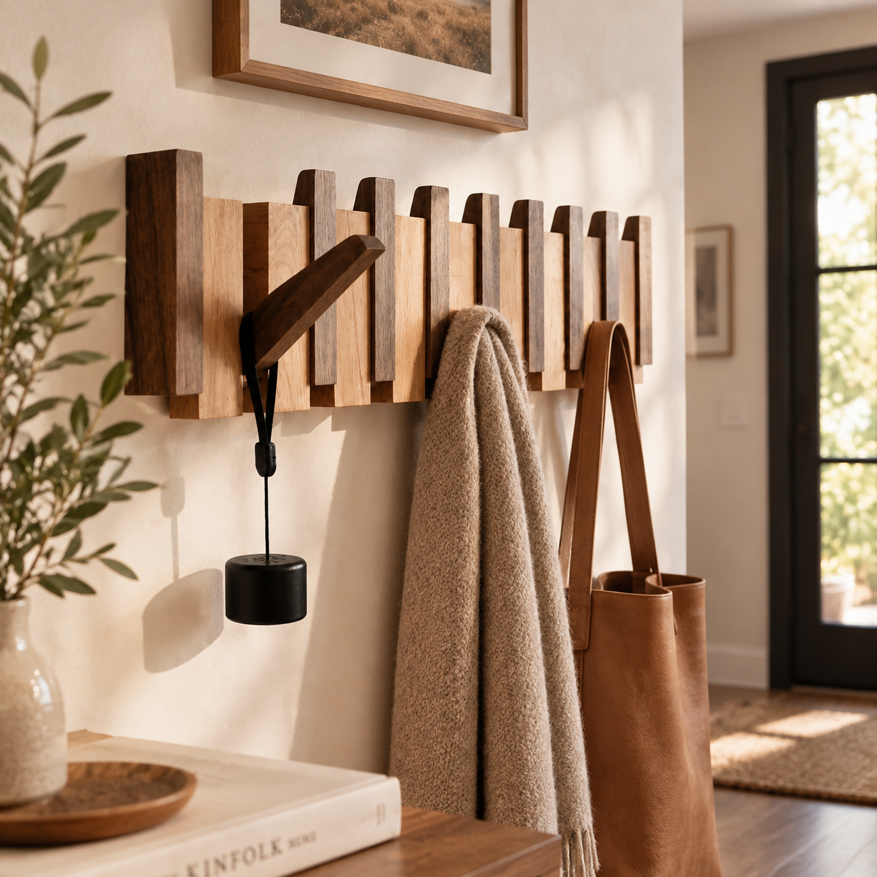 Wandgarderobe | Massives Holz, Klavier-inspiriertes Design 2