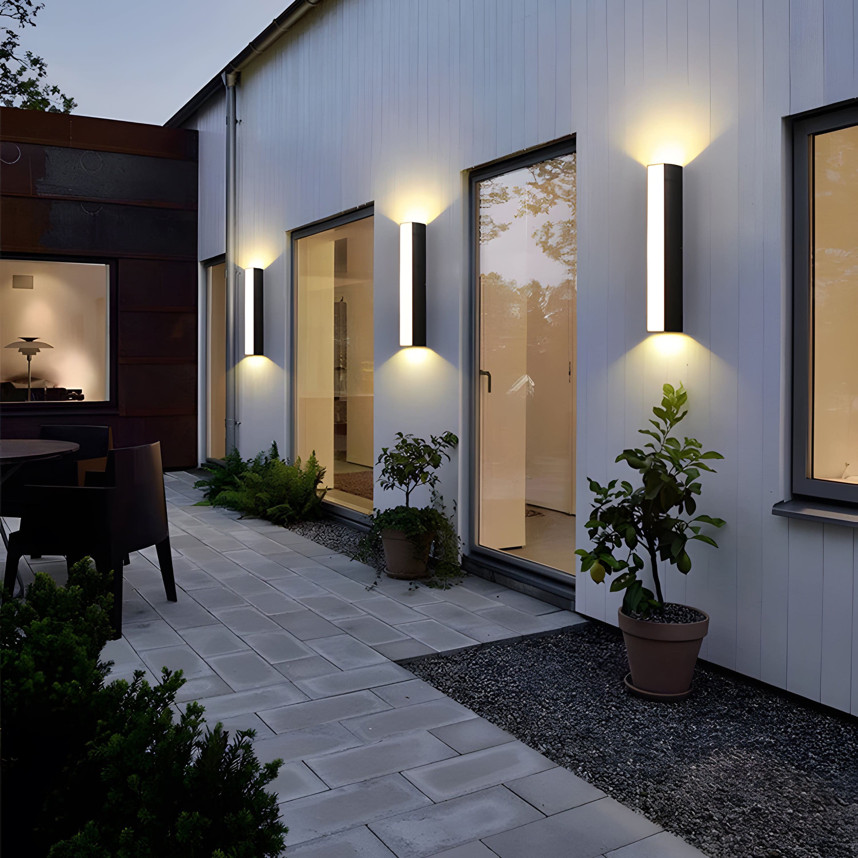 Wandleuchte | Minimalistisches Design, Robustes Aluminiumgehäuse, LED, IP65 6