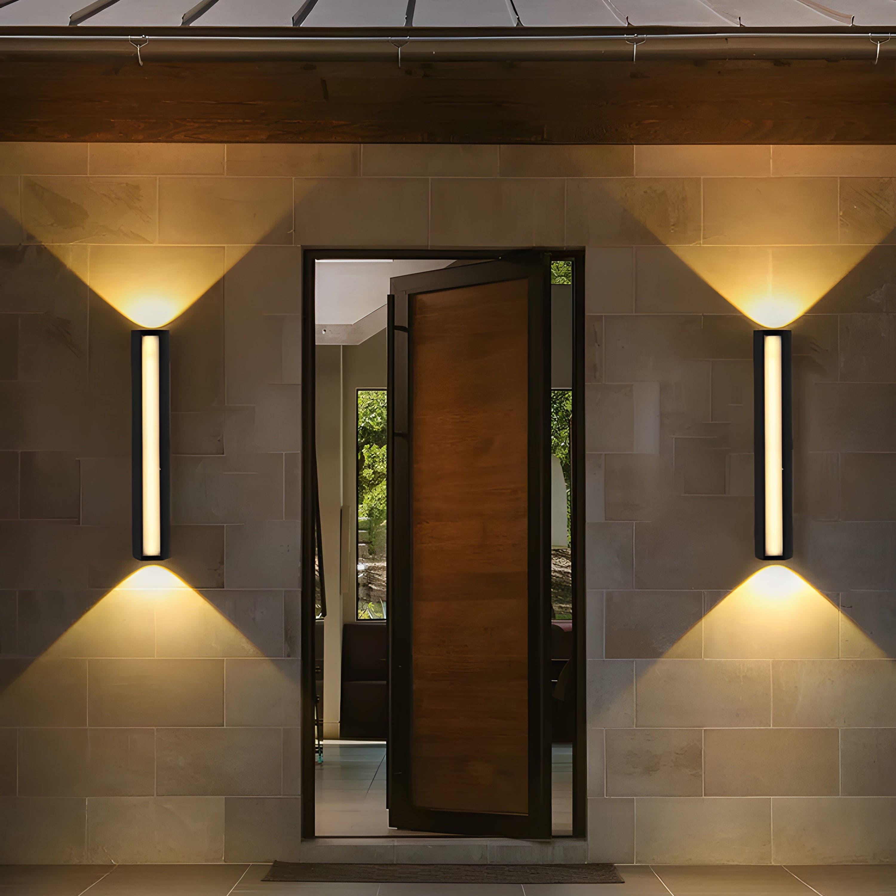 Wandleuchte | Minimalistisches Design, Robustes Aluminiumgehäuse, LED, IP65 7