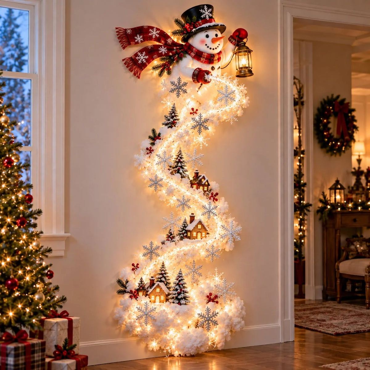 Weihnachtszauber Wandlicht – Festliches Design für Gemütliche Atmosphäre in Ihrem Zuhause 6