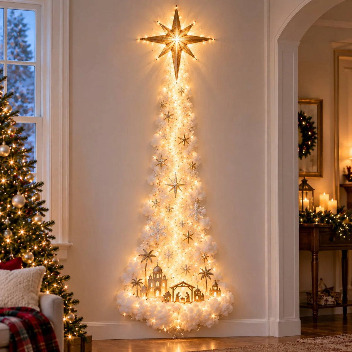 Weihnachtszauber Wandlicht – Festliches Design für Gemütliche Atmosphäre in Ihrem Zuhause 8