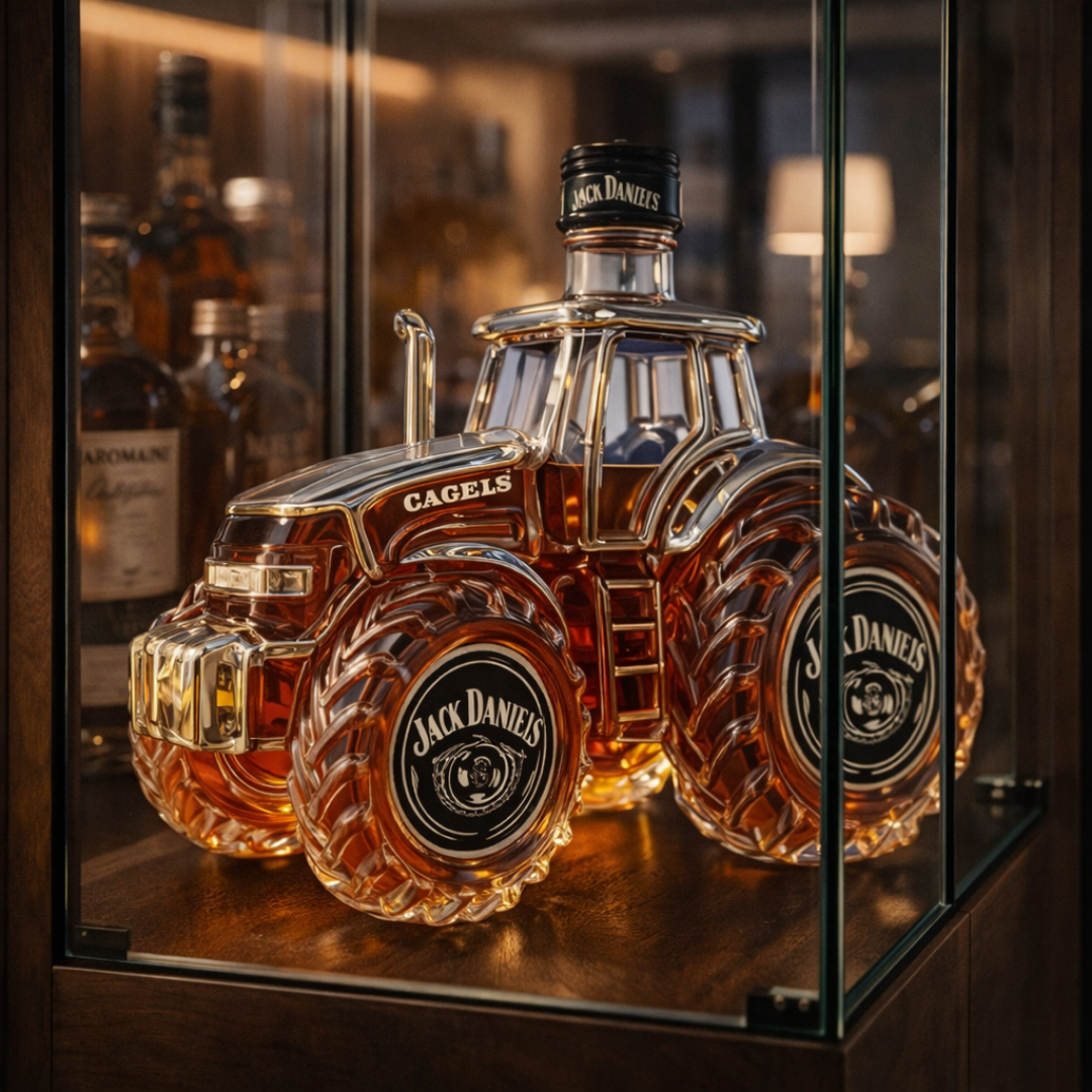 Whisky Flasche | Traktor-Design, 500 ml 4