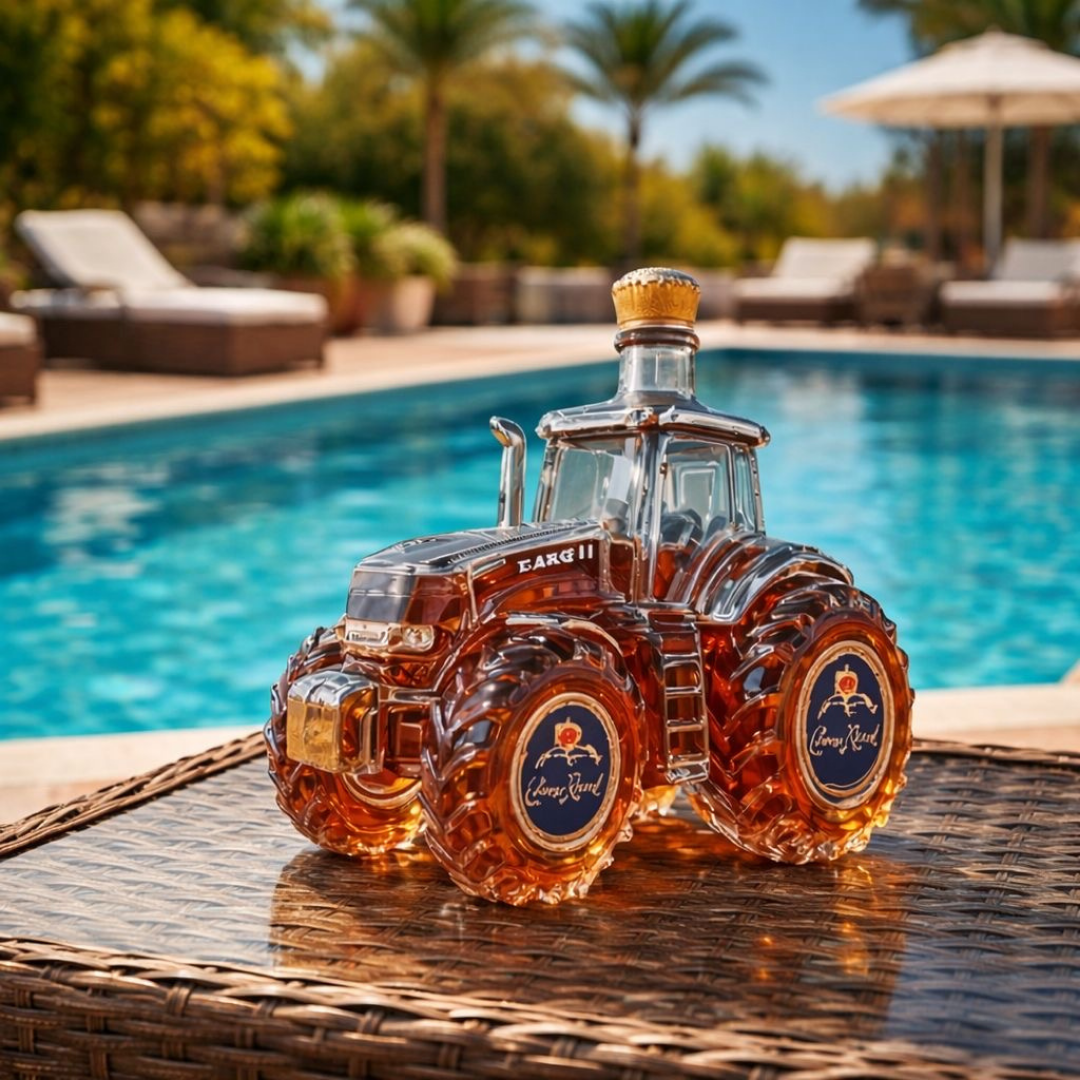 Whisky Flasche | Traktor-Design, 500 ml 7