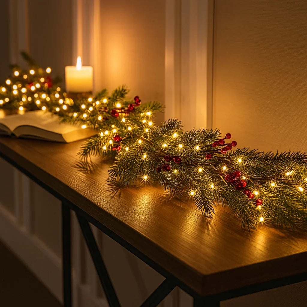 LumiBerry Girlande – LED-Dekolicht warmweiß für Innenräume