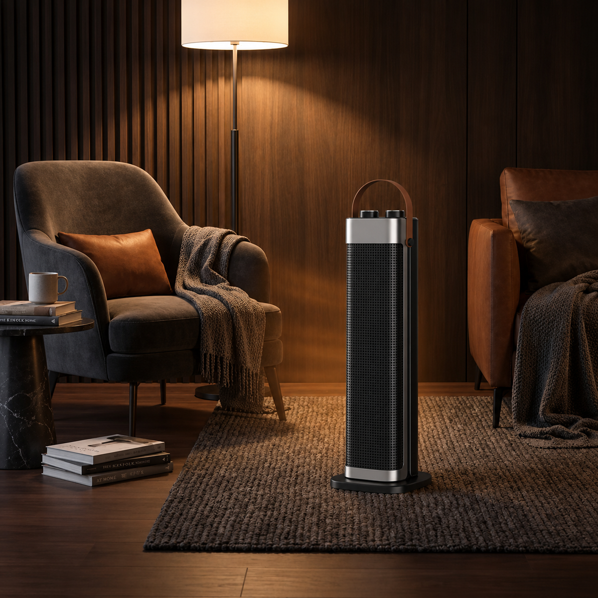 Elektrische Heizung 2000W mit Fernbedienung und PTC-Technologie für Räume bis 25m²