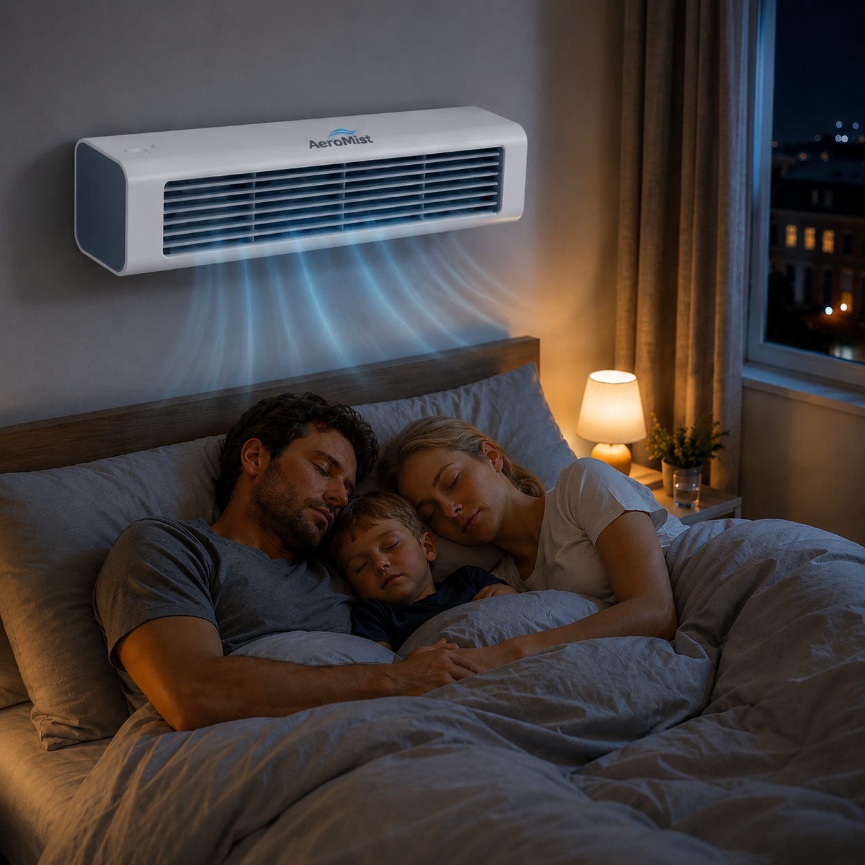 AeroMist Mini-Luftkühler Tragbar Kabellos mit Schwenkfunktion