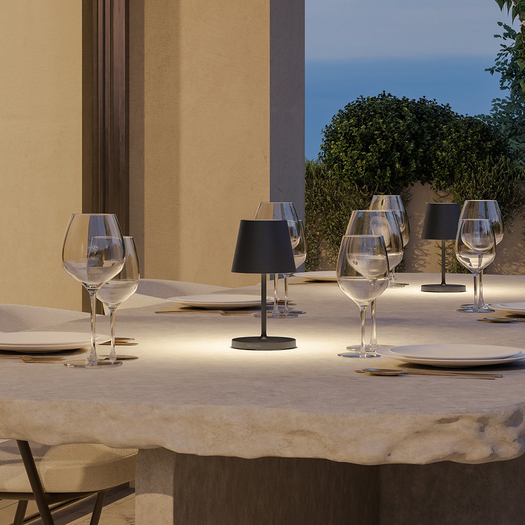 LumaGlow – Elegante LED-Tischlampe warmes Licht weiß für Wohnzimmer