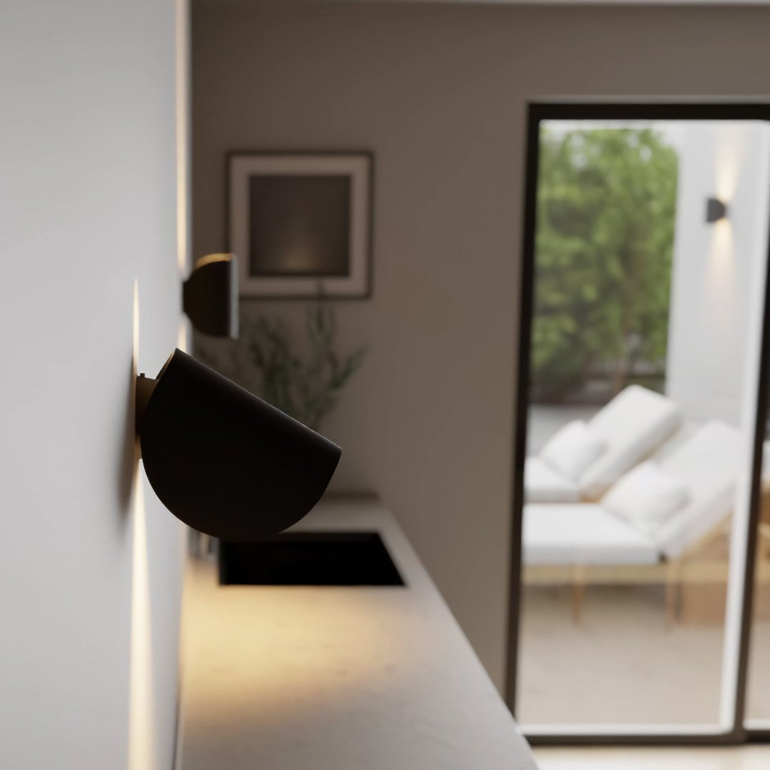 LumenTwist – Moderne LED-Wandlampe mit drehbarem Design