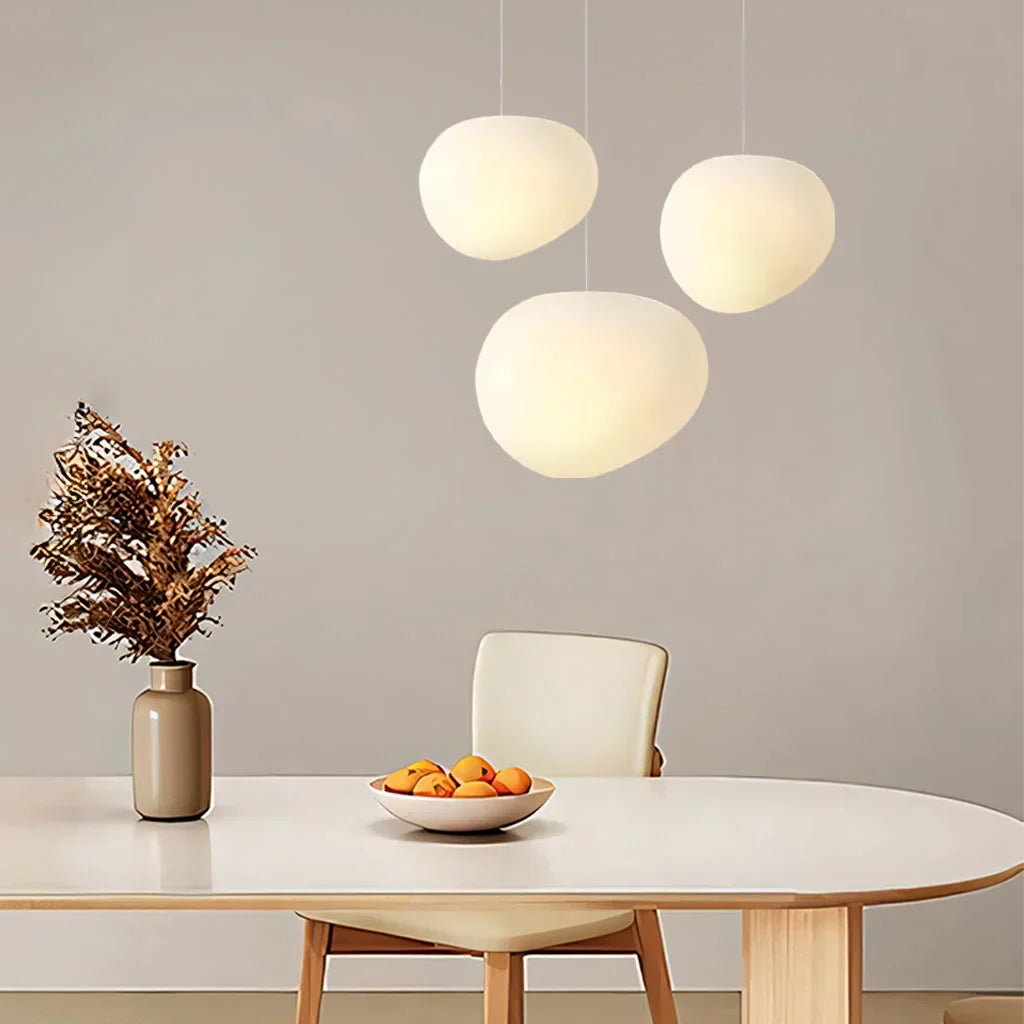 Skandiloft Pendelleuchte Nordisch Weiß, Modern & Dimmbar für Esszimmer
