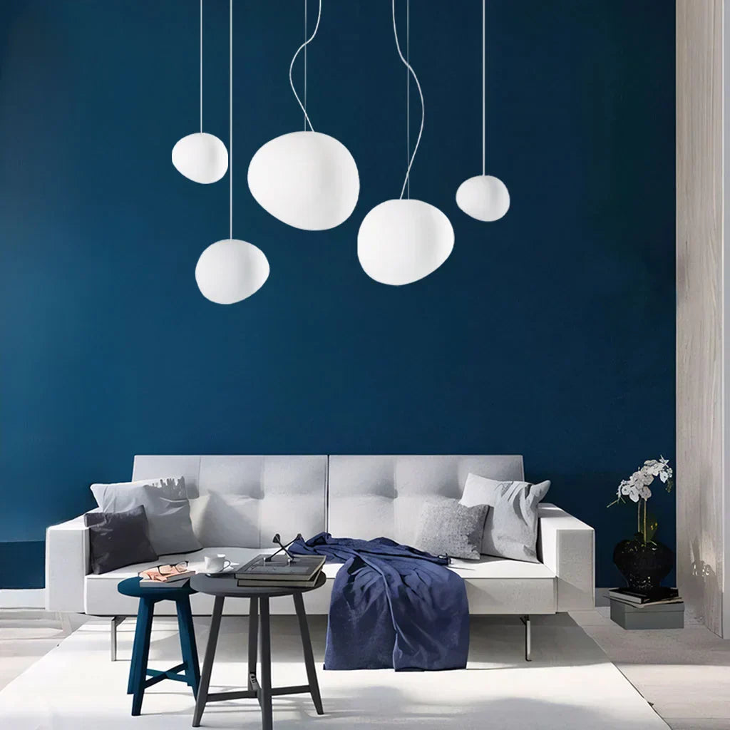 Skandiloft Pendelleuchte Nordisch Weiß, Modern & Dimmbar für Esszimmer