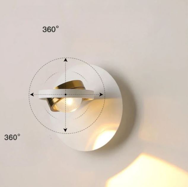 BrillioSpin - Moderne drehbare LED-Wandleuchte