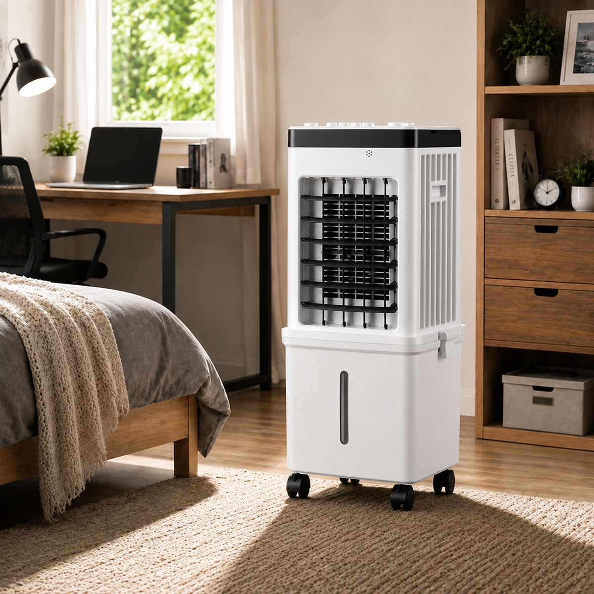 Mobiler 3-in-1-Klima-Ventilator ohne Abluftschlauch – Verdunstungskühler