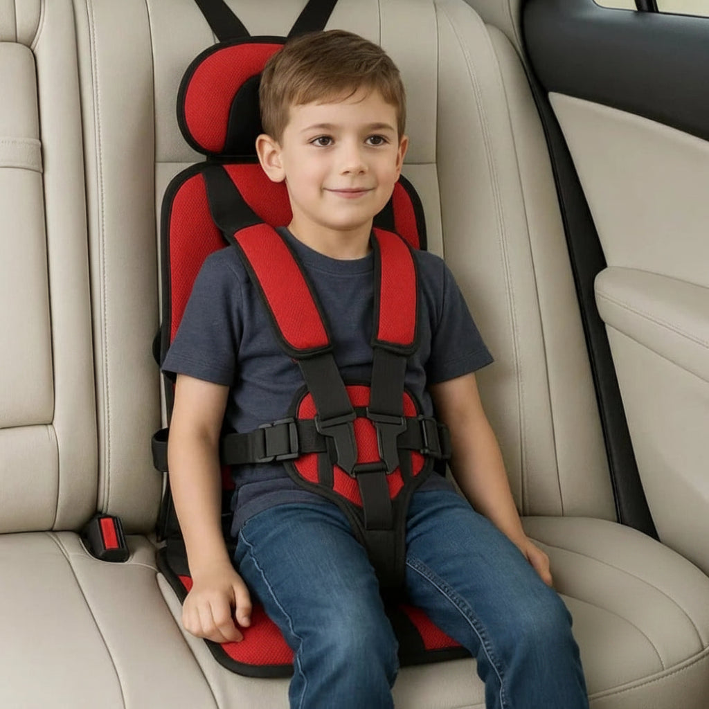 Tragbarer Autositz für Kinder – Sicherheitsgurt und Booster für Reisen