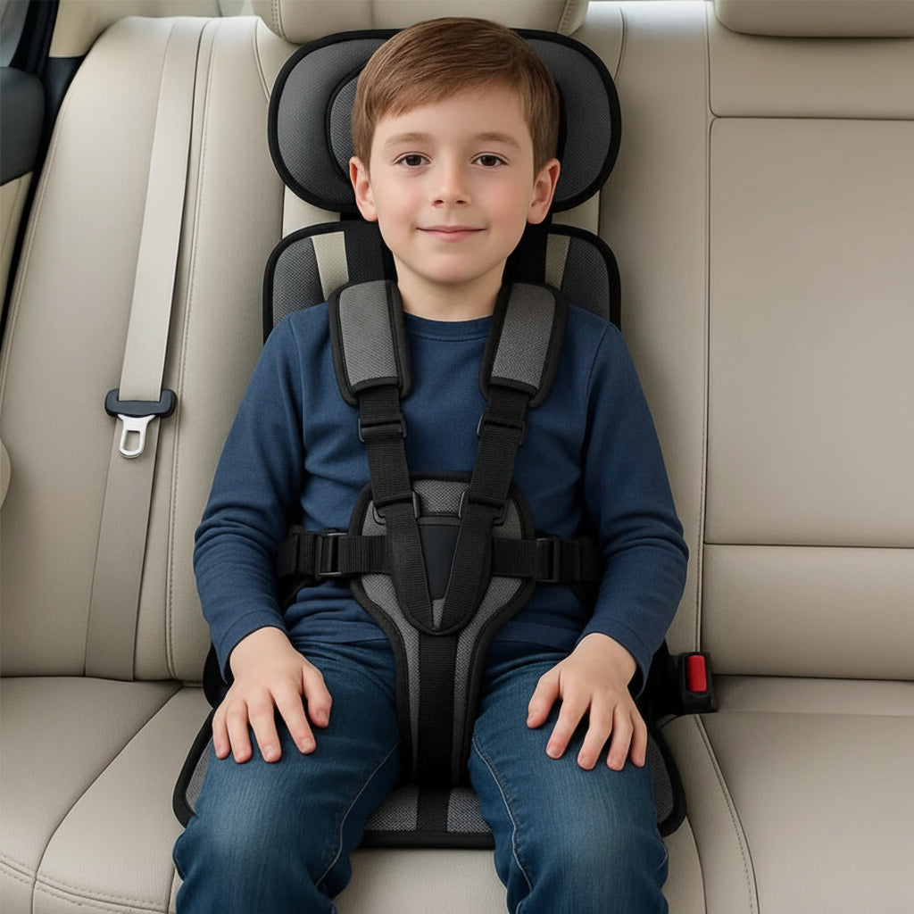 Tragbarer Autositz für Kinder – Sicherheitsgurt und Booster für Reisen