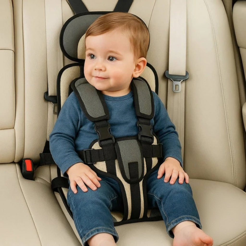 Tragbarer Autositz für Kinder – Sicherheitsgurt und Booster für Reisen