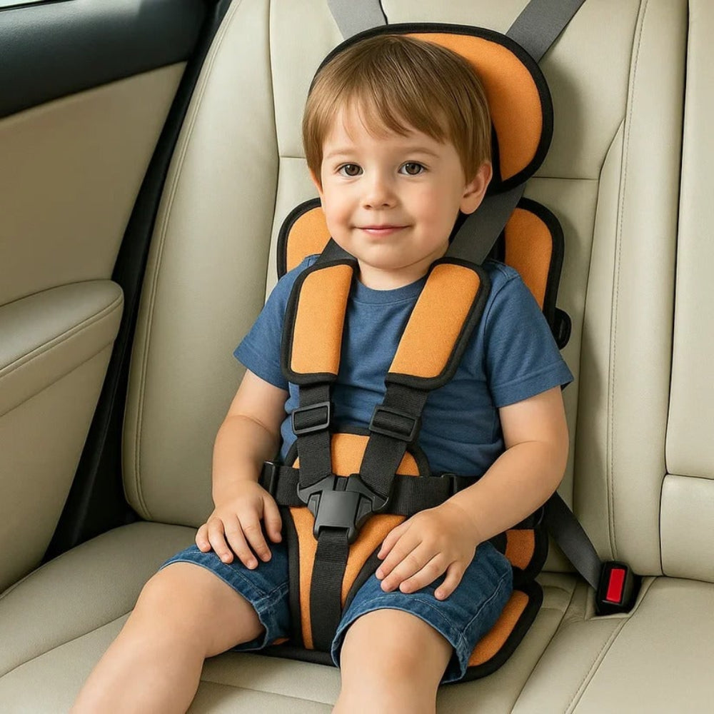 Tragbarer Autositz für Kinder – Sicherheitsgurt und Booster für Reisen