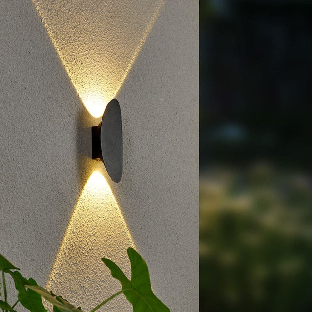 AbendGlanz – Moderne Außenwandleuchte LED Schwarz Terrasse & Garten