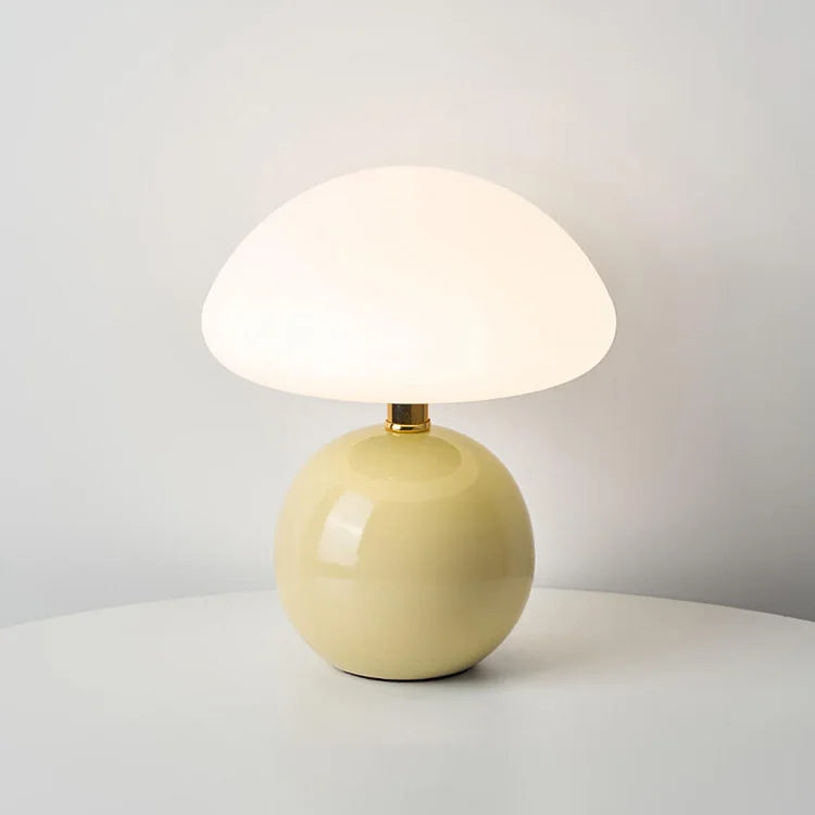 LumoMushroom Retro Tischlampe Pilzform LED Warmlicht Wohnzimmer