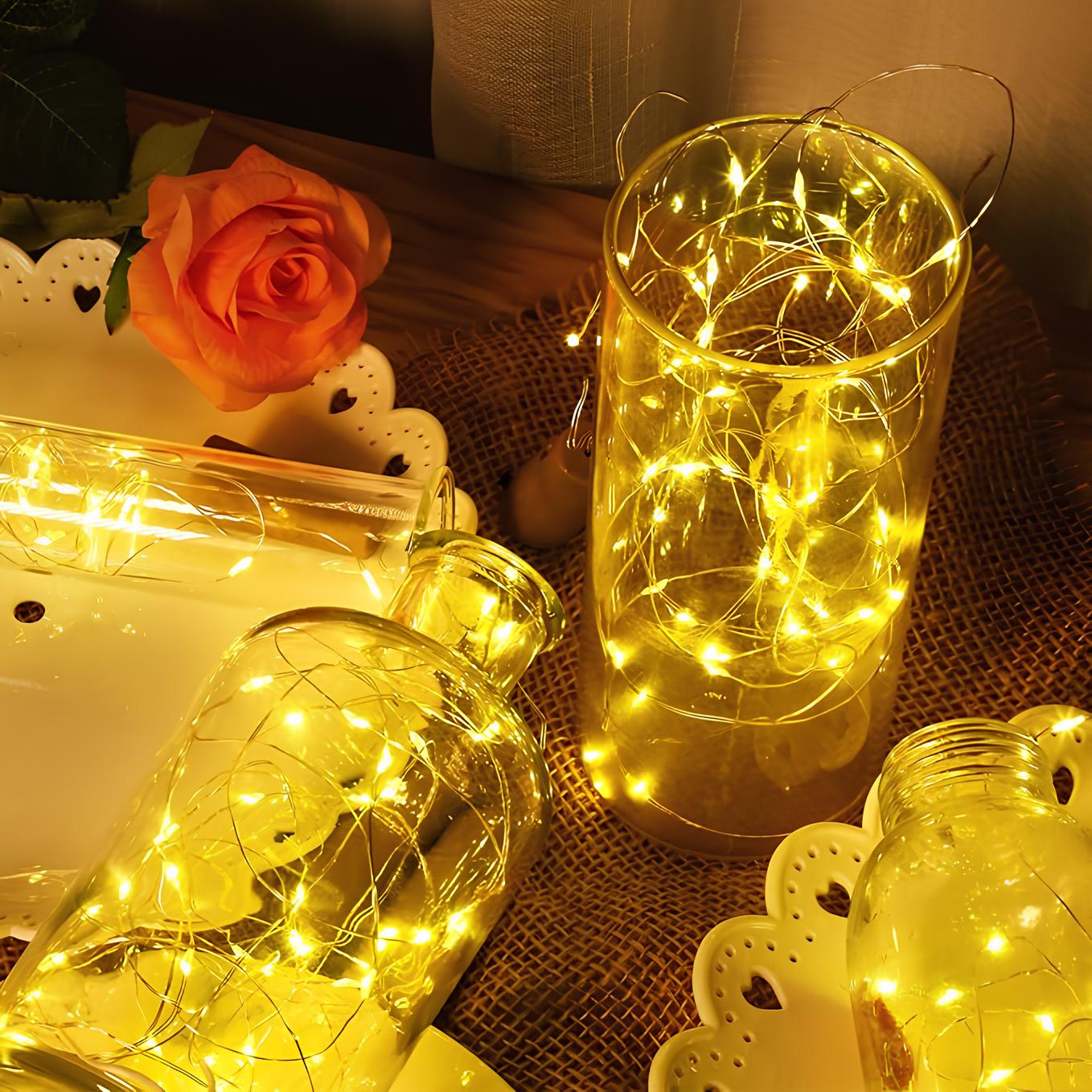 LumiTwinkle – Solar-Lichterkette, LED, Warmweiß, Garten & Terrasse