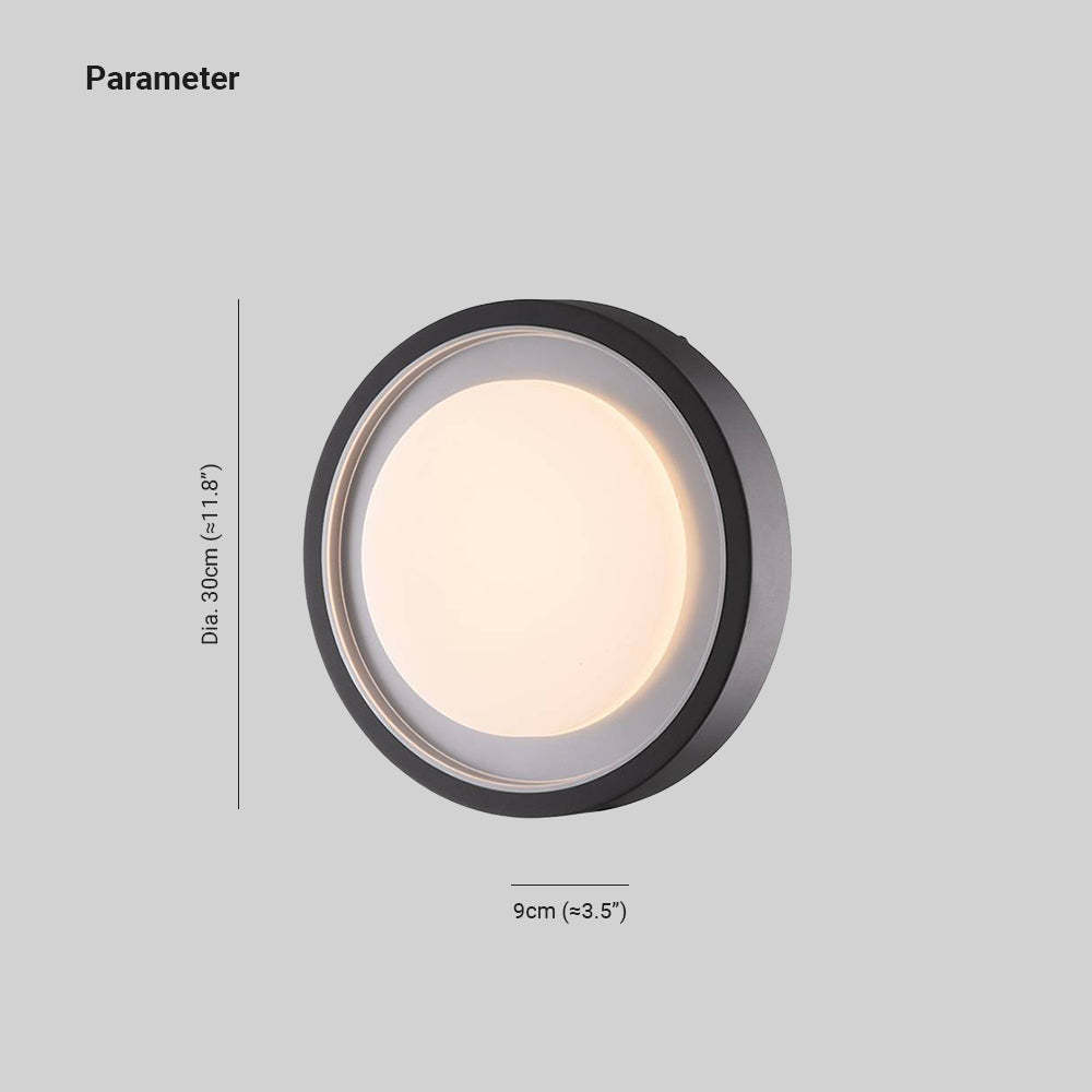 SkyLumo Außenwandleuchte & Deckenlampe Modern LED Schwarz Terrasse