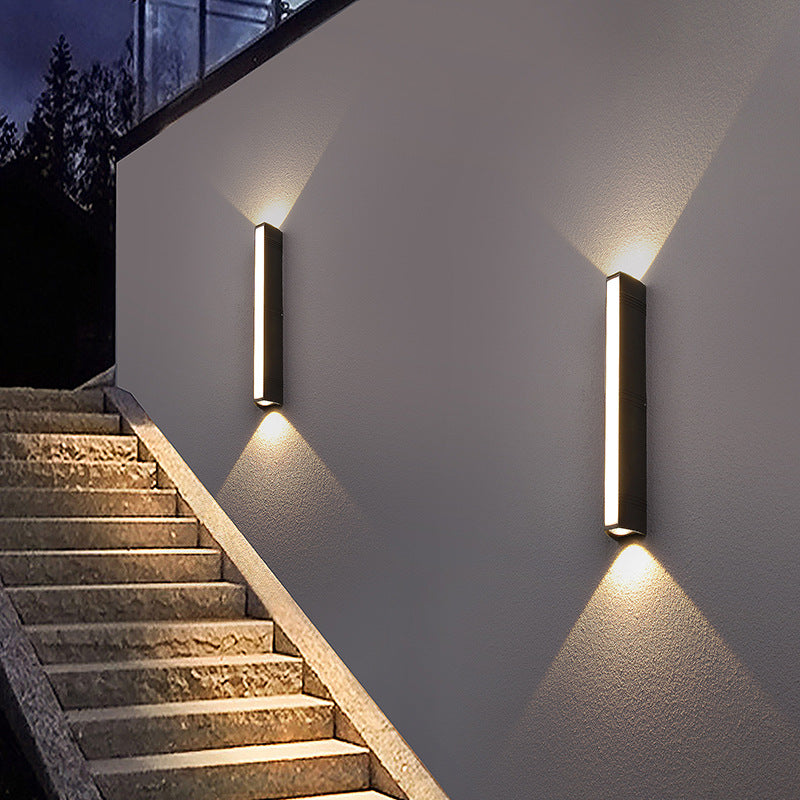 LumoShine Außenwandleuchte Modern LED Wasserdicht Schwarz Terrasse