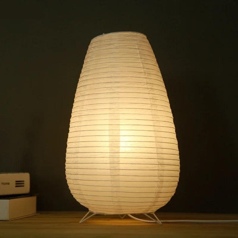 SkanoGlow LED Tischlampe Wabi-Sabi Stil Beige Schlafzimmerlicht