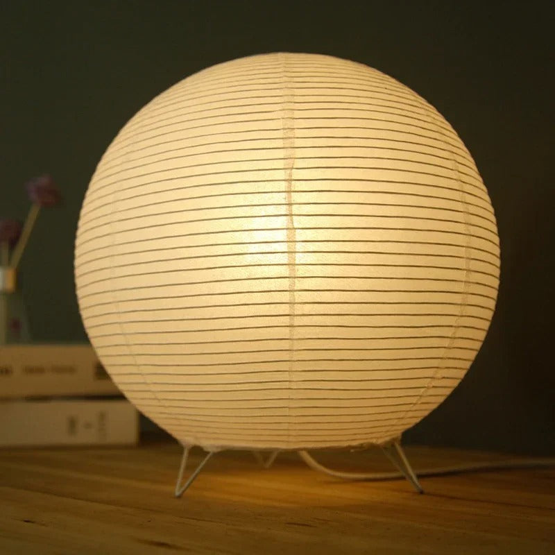 SkanoGlow LED Tischlampe Wabi-Sabi Stil Beige Schlafzimmerlicht