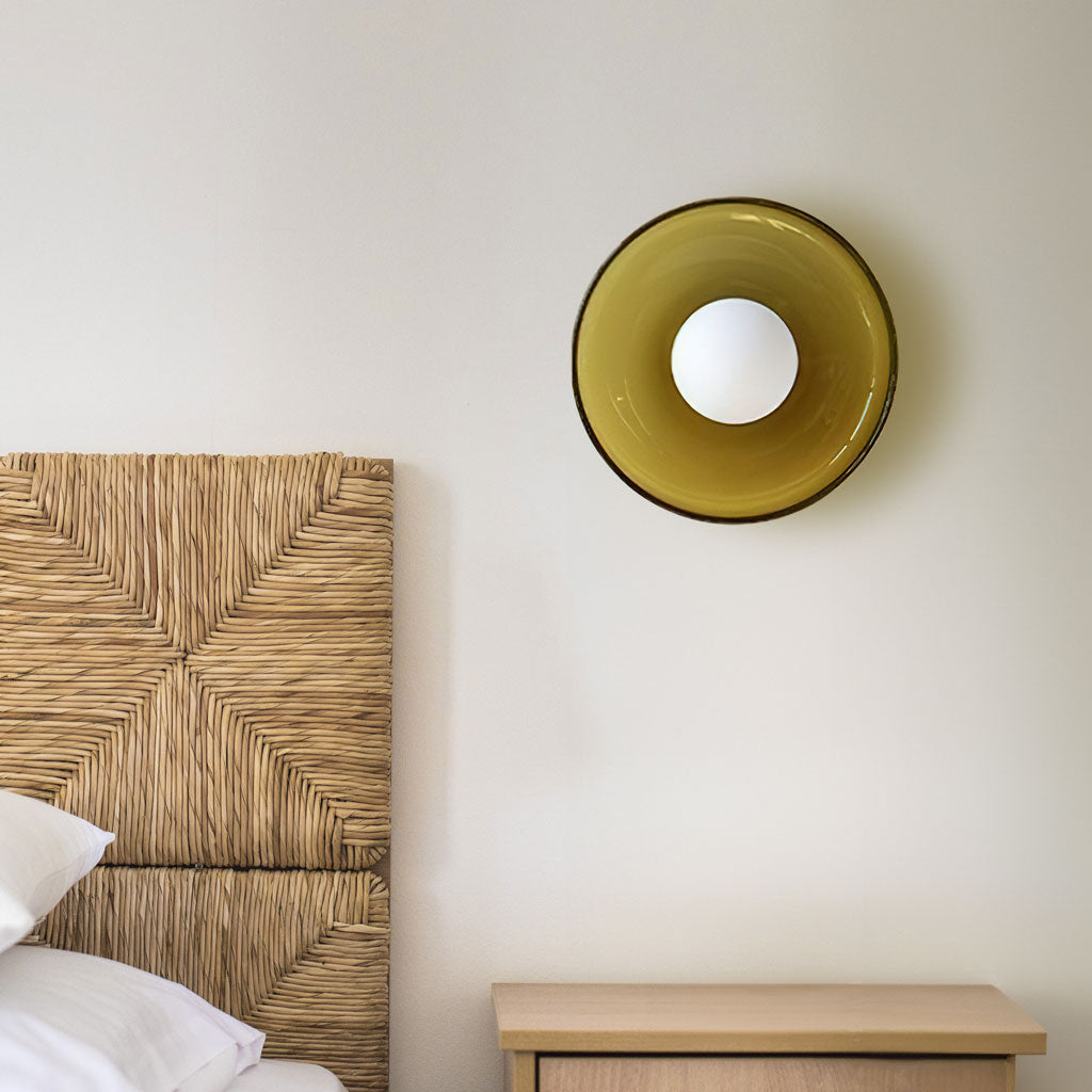 Lumisca Glasplatte Decken- & Wandleuchte Modern Weiß Wohnzimmer