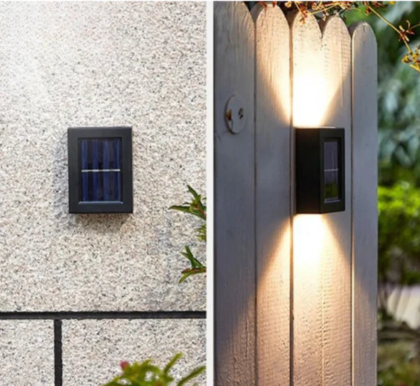 SolarLuxe I LED Wandlampe mit Solarenergie – Automatische Funktion