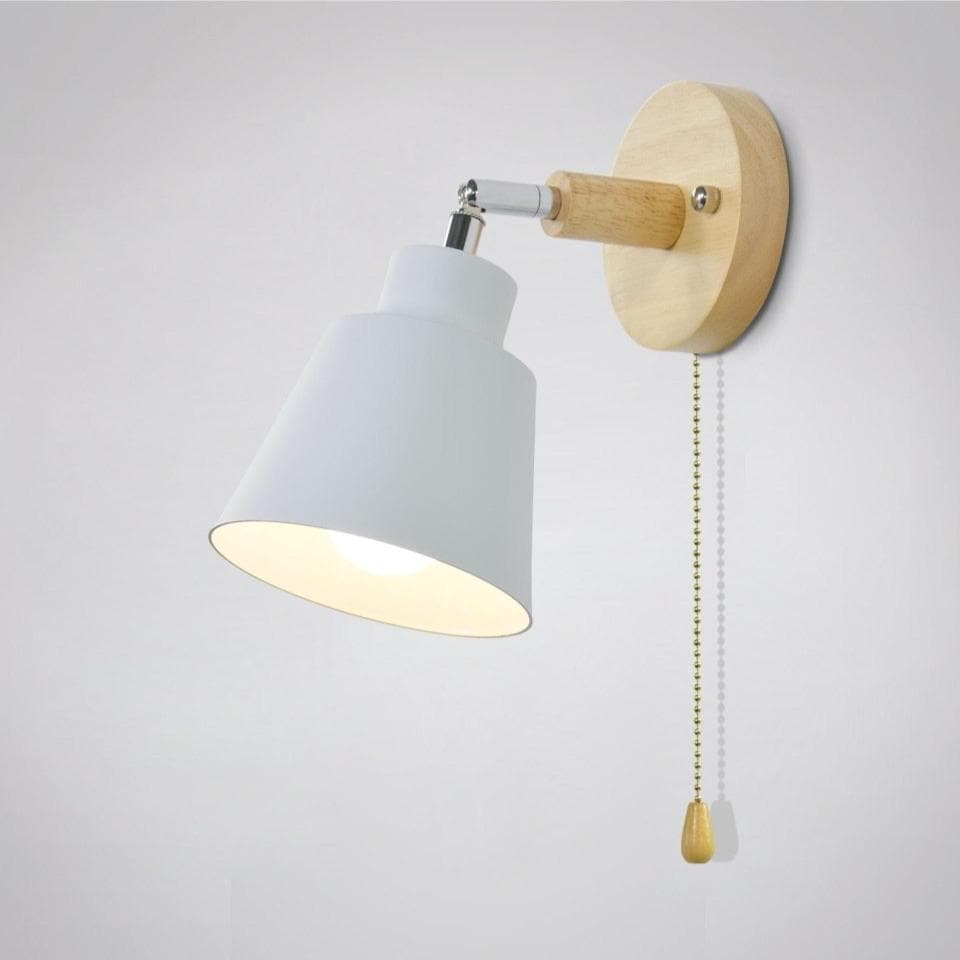PivotLume - Verstelbare Wandlamp met Trekketting Schakelaar