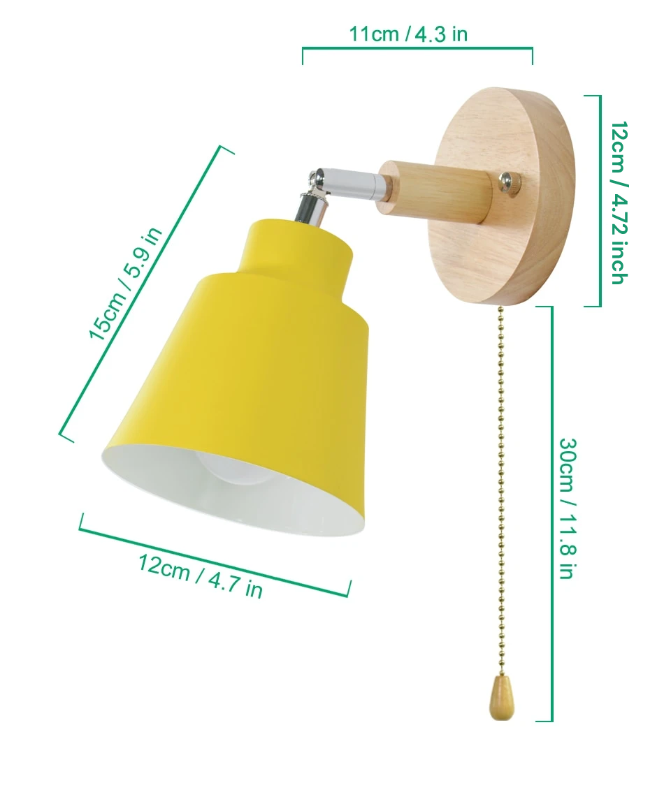 PivotLume - Verstelbare Wandlamp met Trekketting Schakelaar