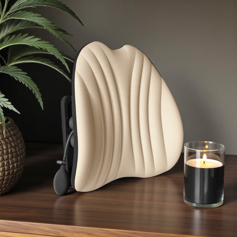 Lendenwirbelkissen mit Memory-Foam für Stuhl & Autositz