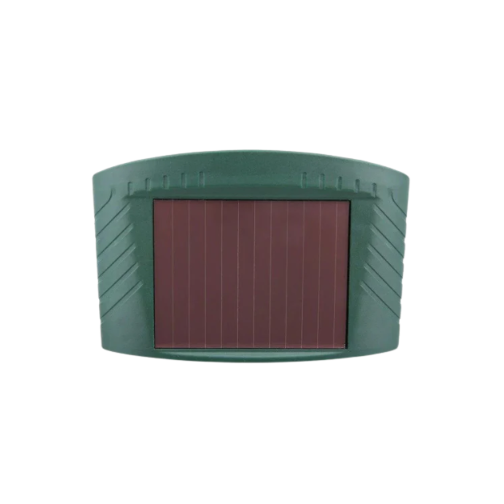 Solar Tiervertreiber Ultraschall 4er Set – PIR 9,14m – 18–40 kHz – 110° – für Garten Wildabwehr