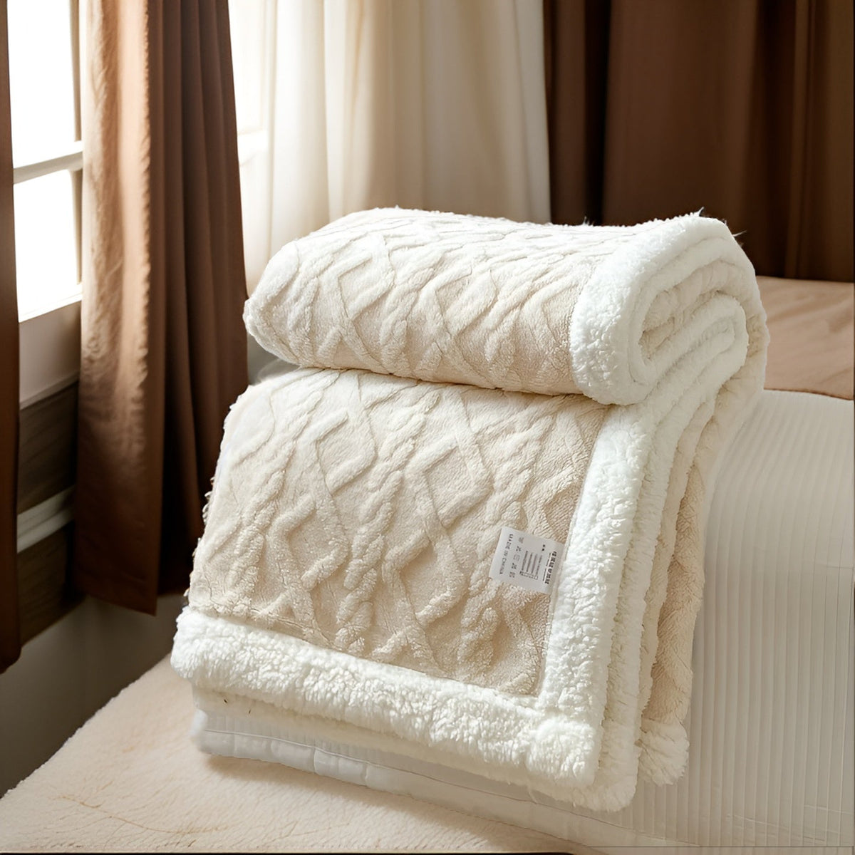 Zweiseitige Fleecedecke für Sofa und Bett