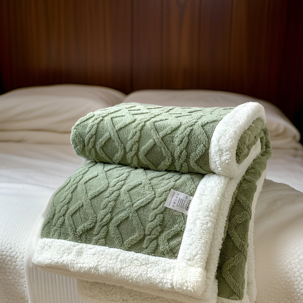 Zweiseitige Fleecedecke für Sofa und Bett